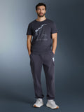T-shirt regular z nadrukiem męski