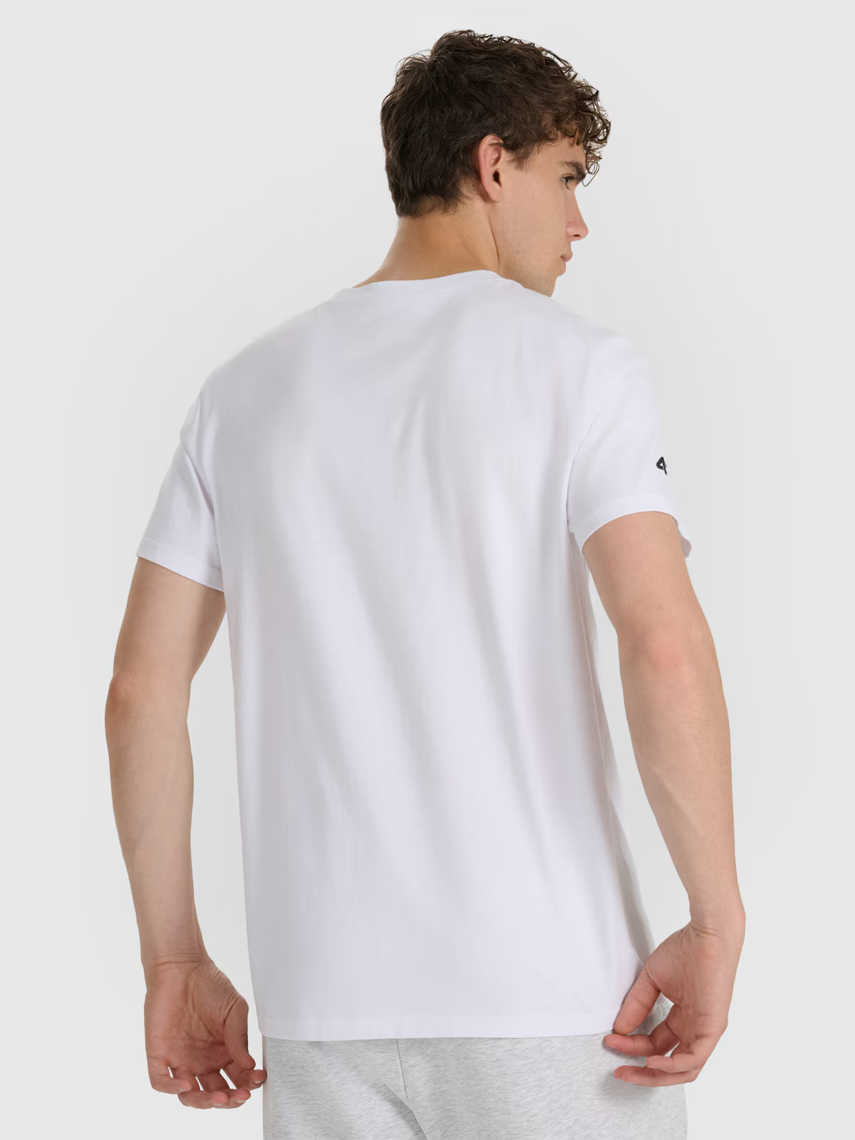 T-shirt regular z nadrukiem męski