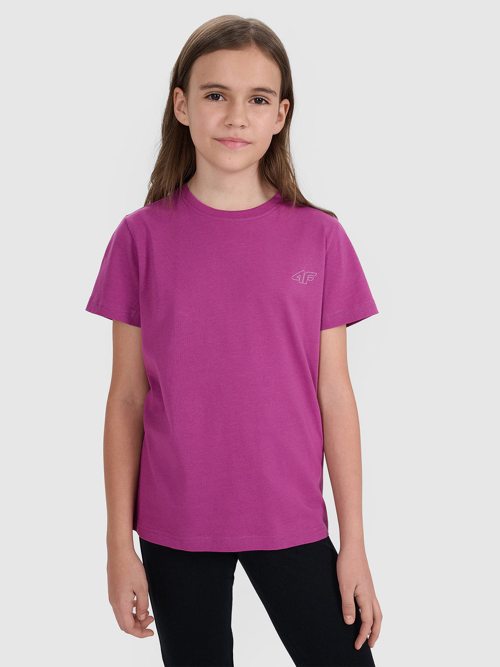 T-shirt regular gładki (2-pack) dziecięcy