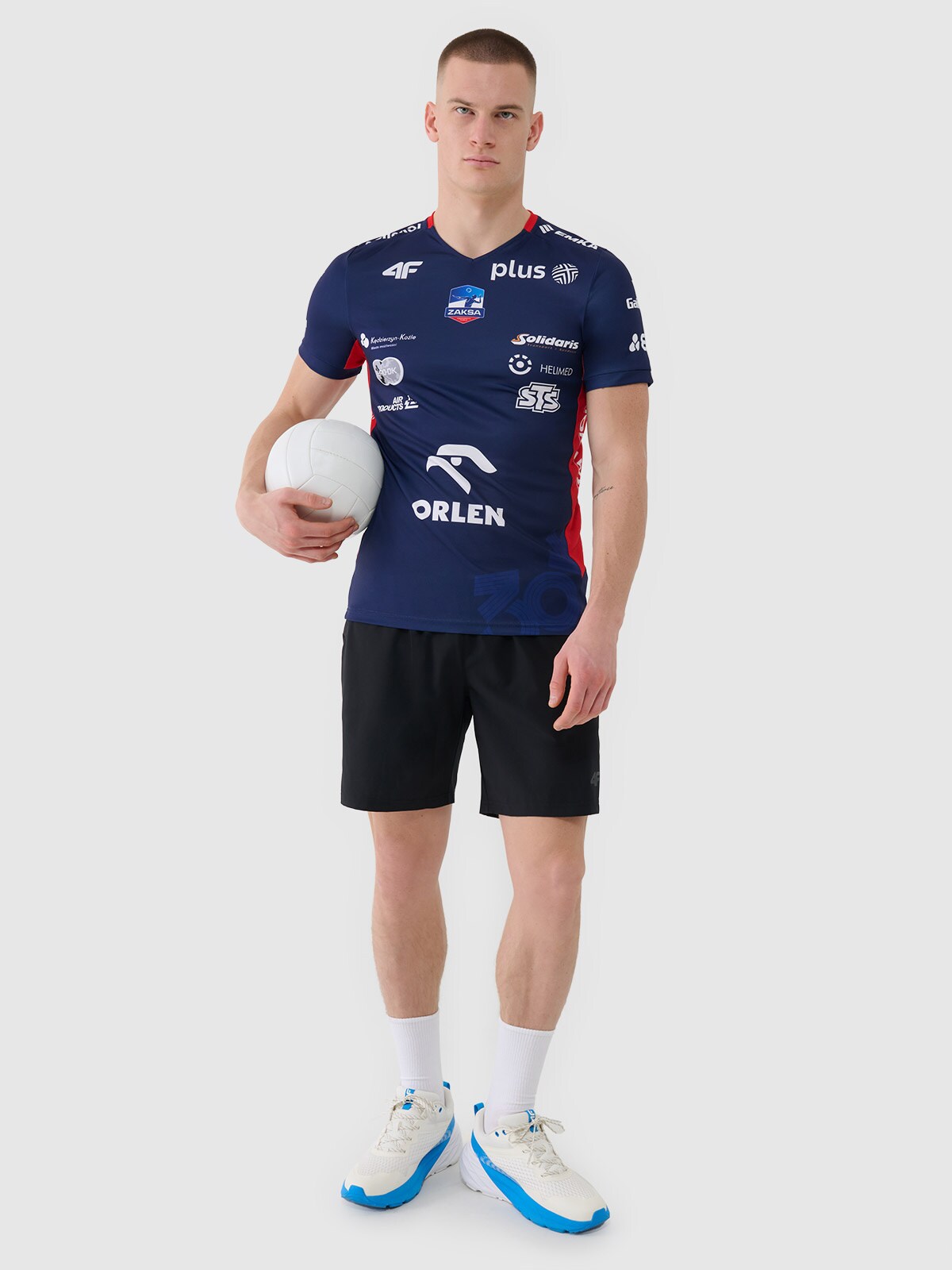 Koszulka meczowa replika wyjazdowa z sezonu 2024/25 męska 4F x Zaksa Kędzierzyn Koźle