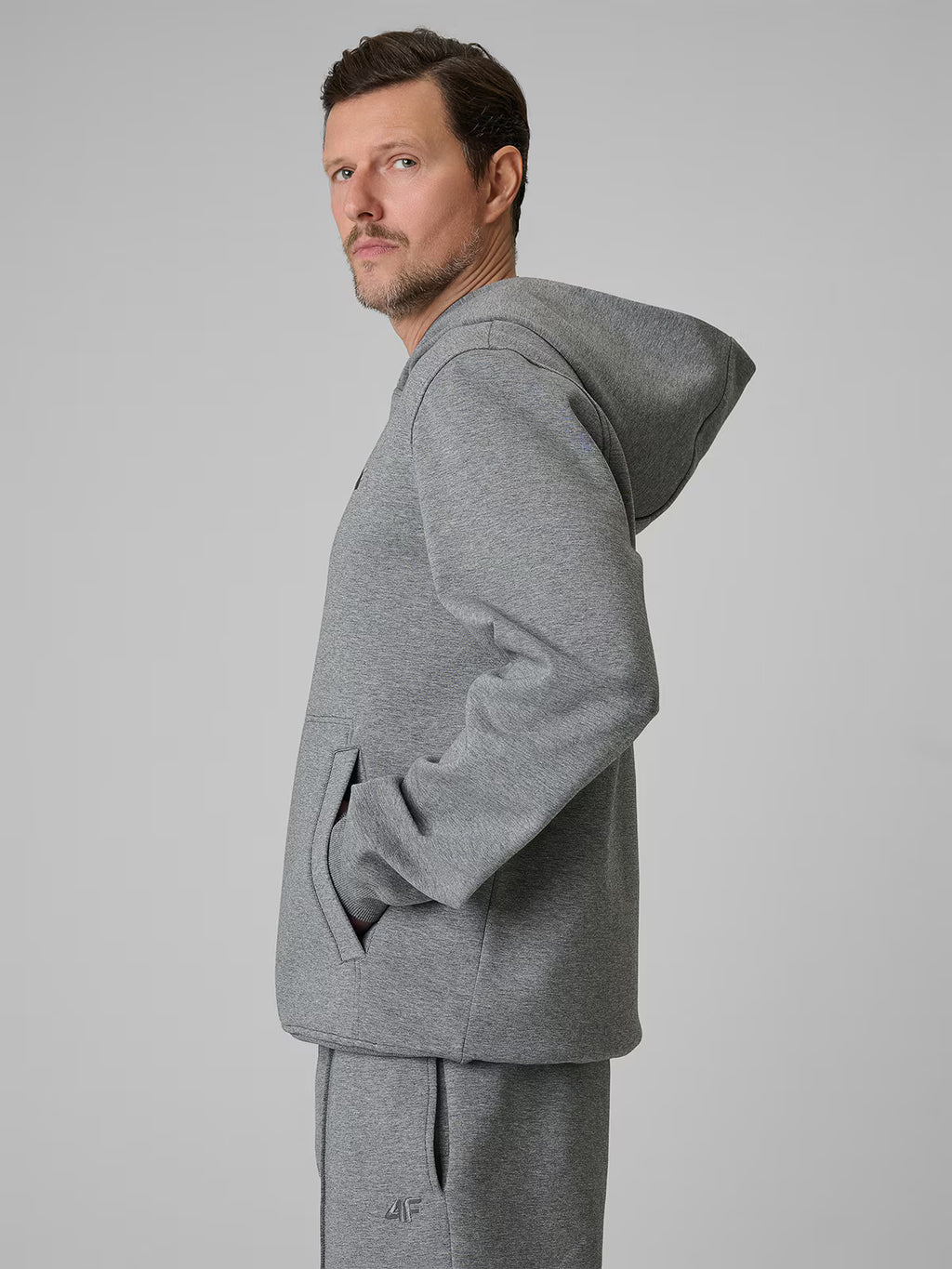 Bluza dresowa regular z kapturem męska