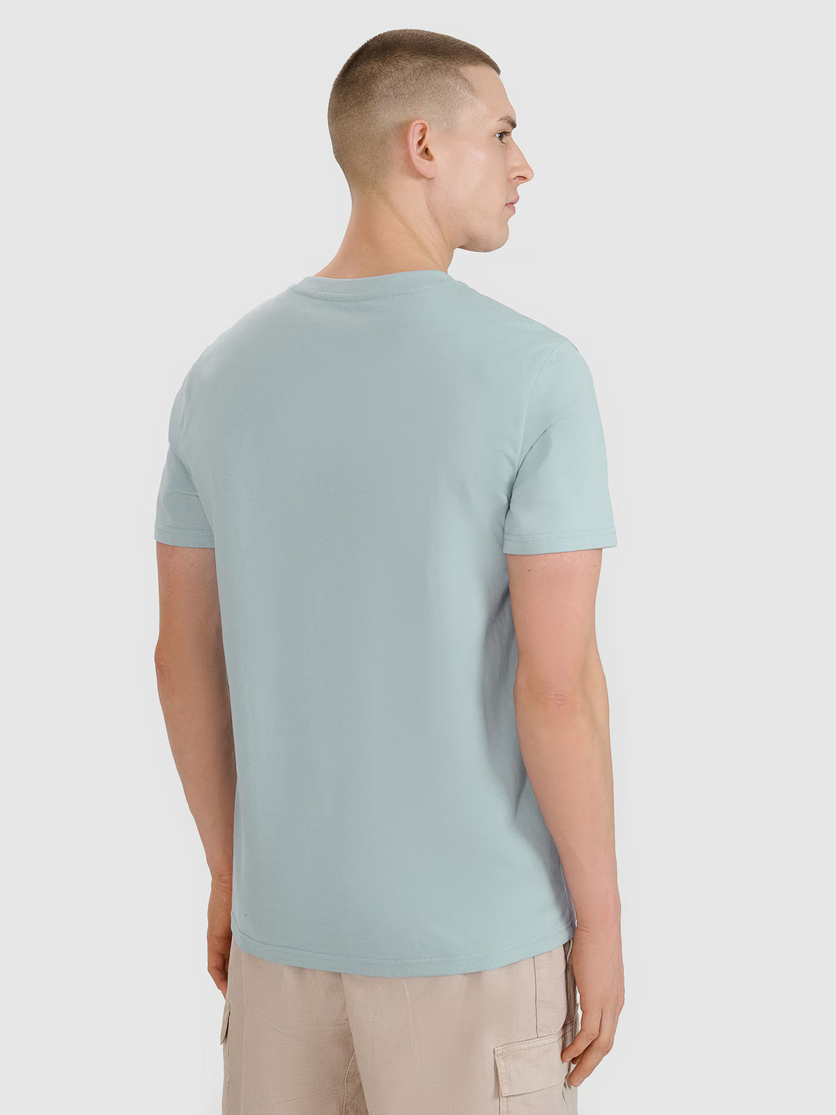 T-shirt regular z nadrukiem męski