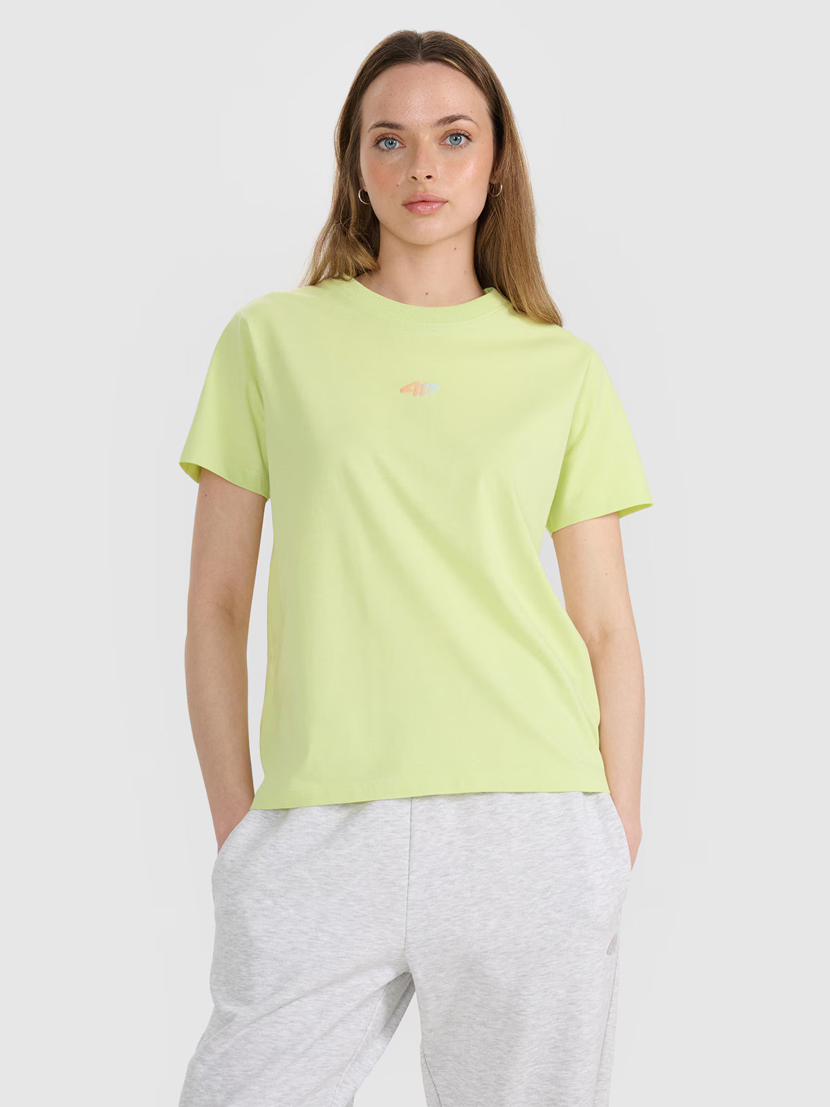 T-shirt oversize z nadrukiem damski