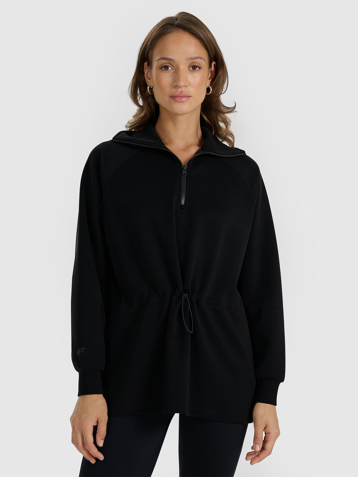 Bluza dresowa nierozpinana z modalem damska