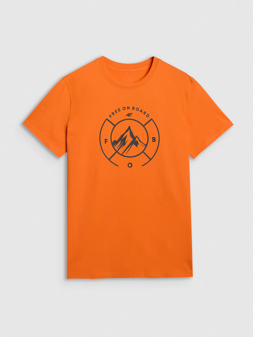 T-shirt regular z nadrukiem męski