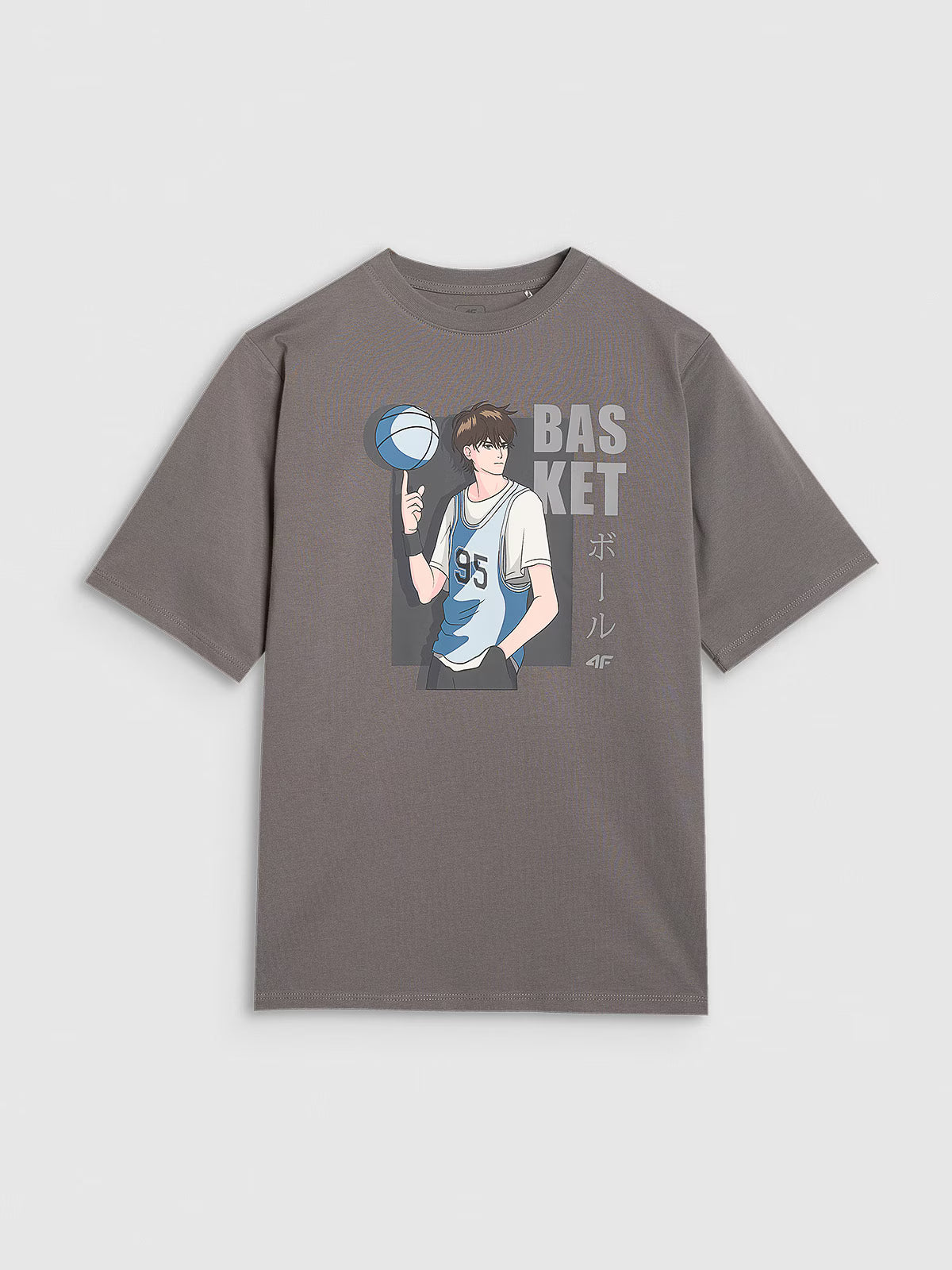 T-shirt oversize z nadrukiem chłopięcy