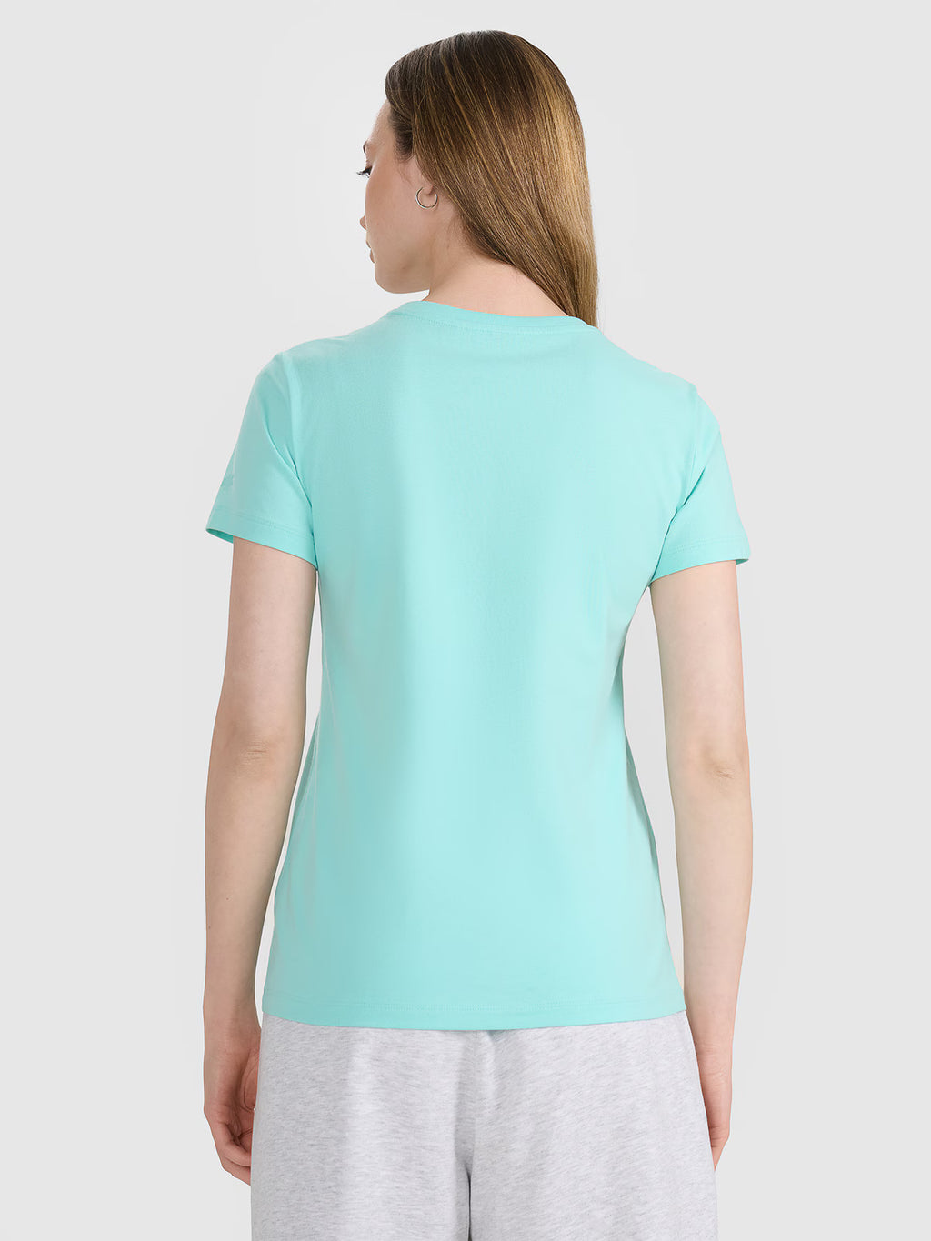 T-shirt regular z nadrukiem damski
