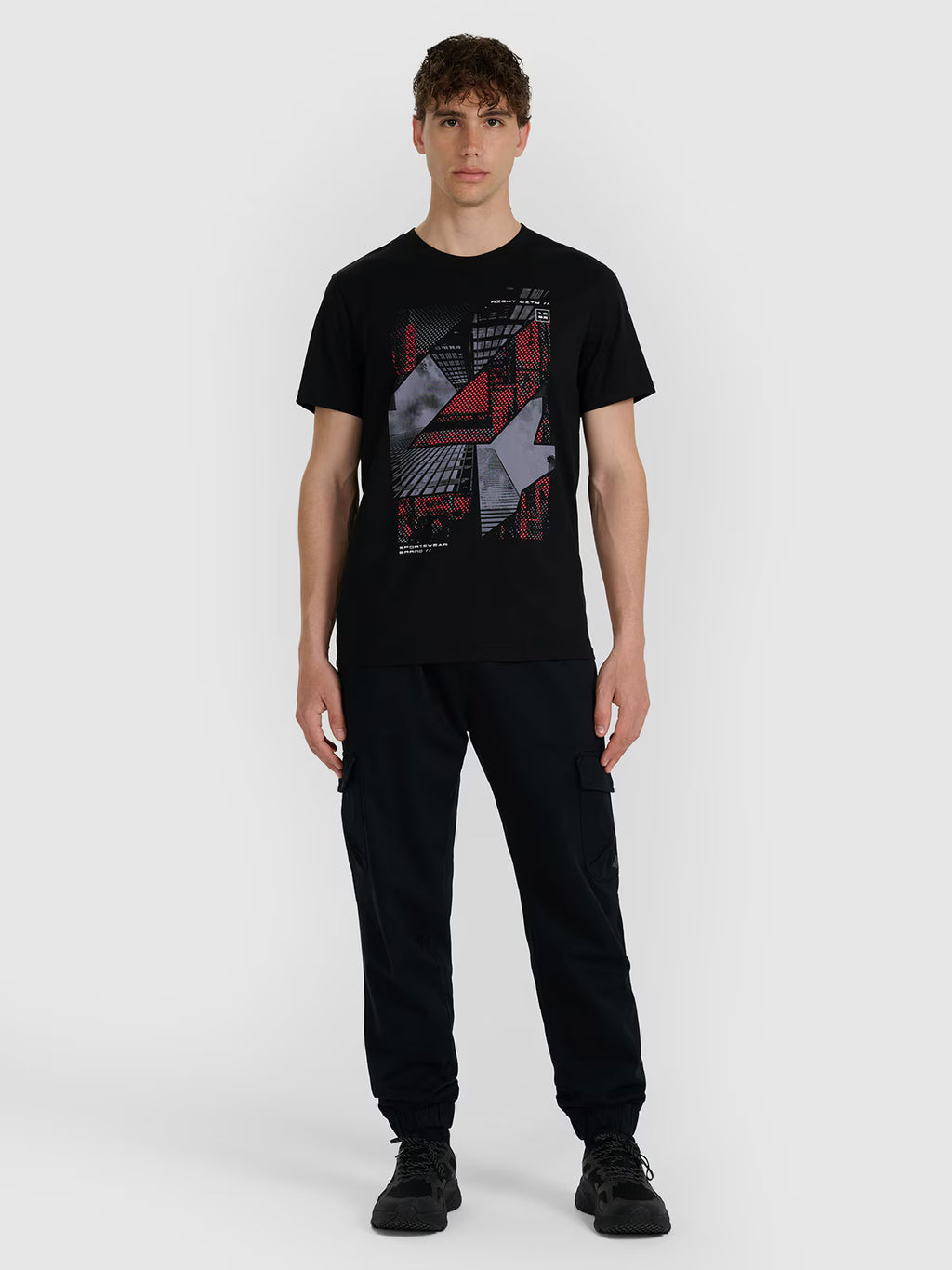 T-shirt regular z nadrukiem męski