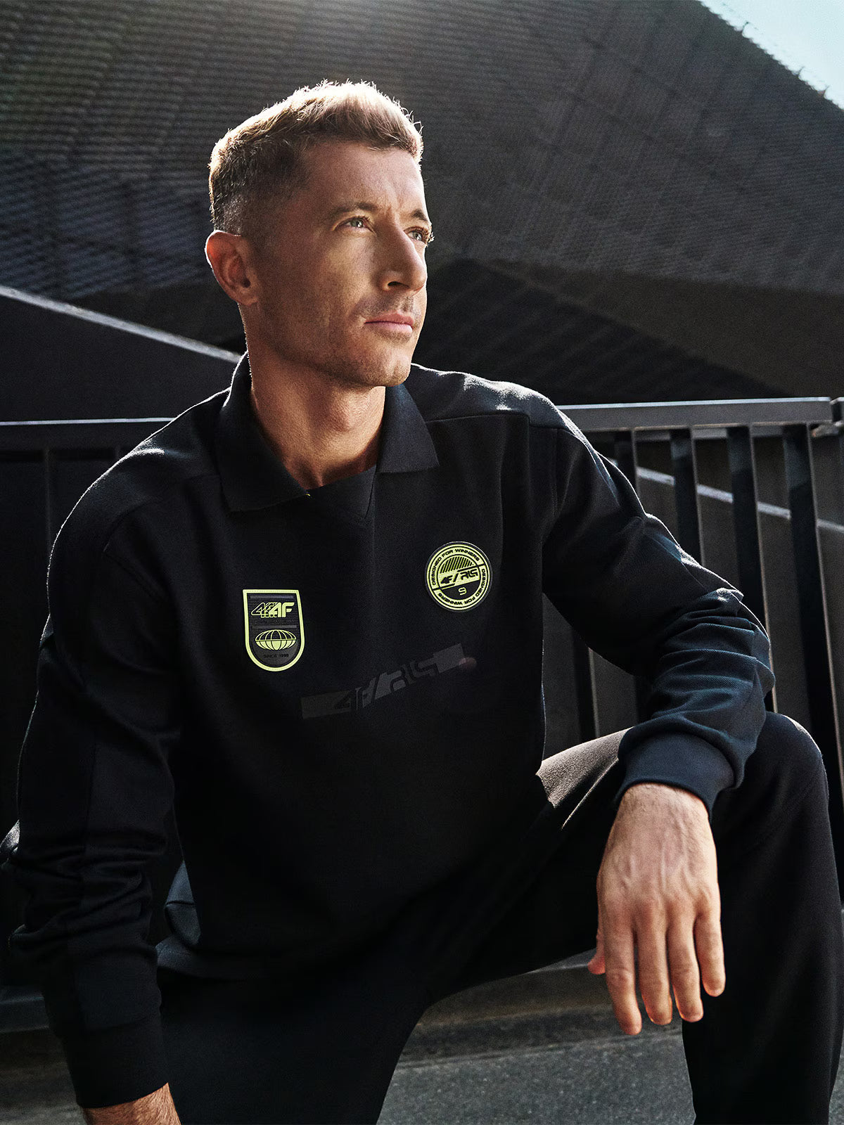 Longsleeve polo męski 4F x Robert Lewandowski