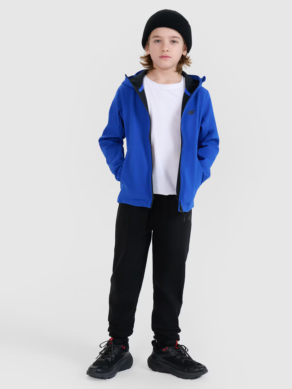 Kurtka softshell wiatroodporna membrana 5000 chłopięca