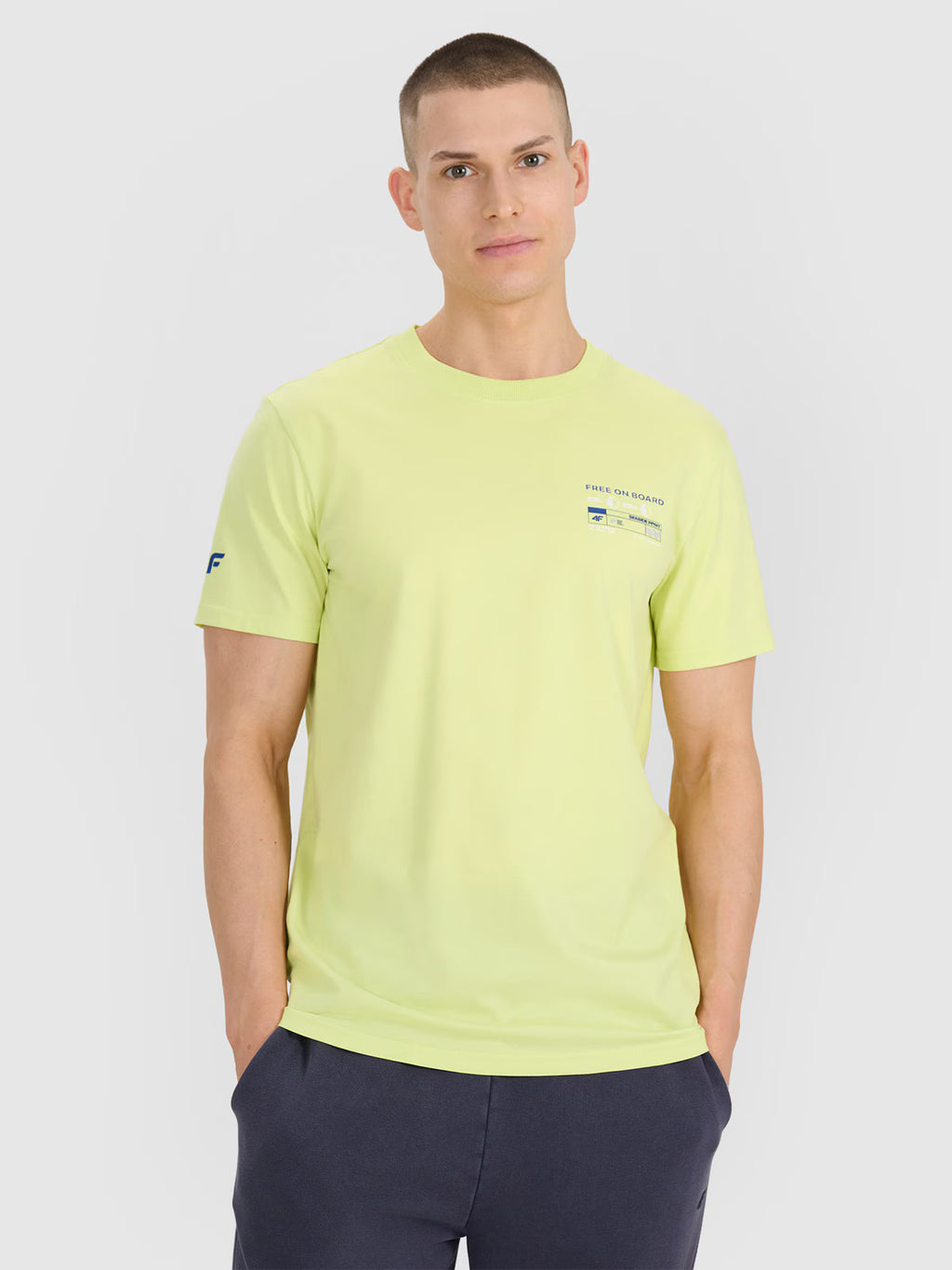 T-shirt regular z nadrukiem męski