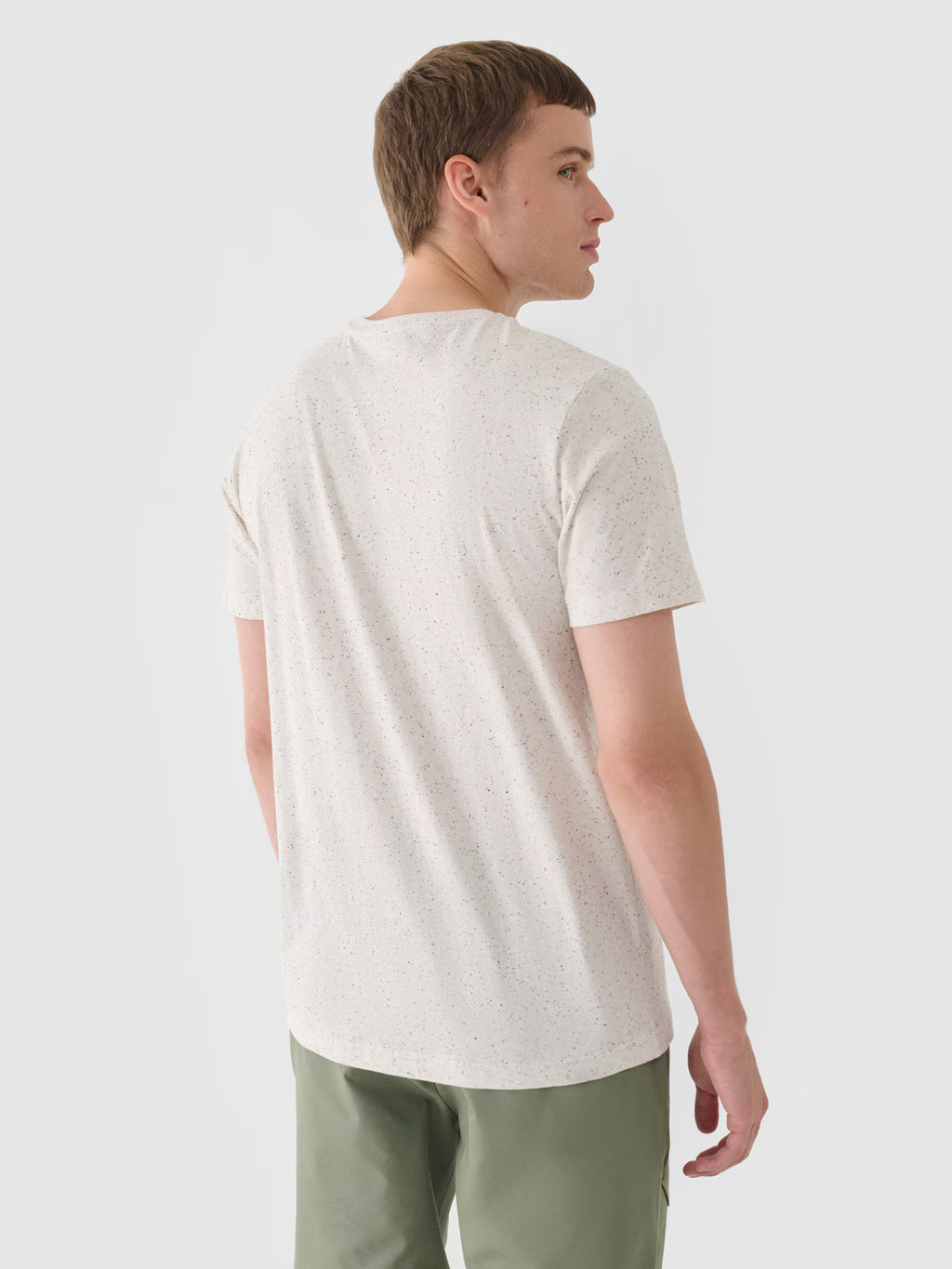 T-shirt regular gładki męski