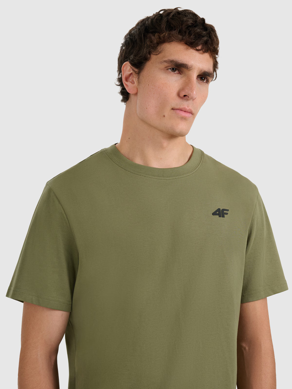 T-shirt regular gładki męski