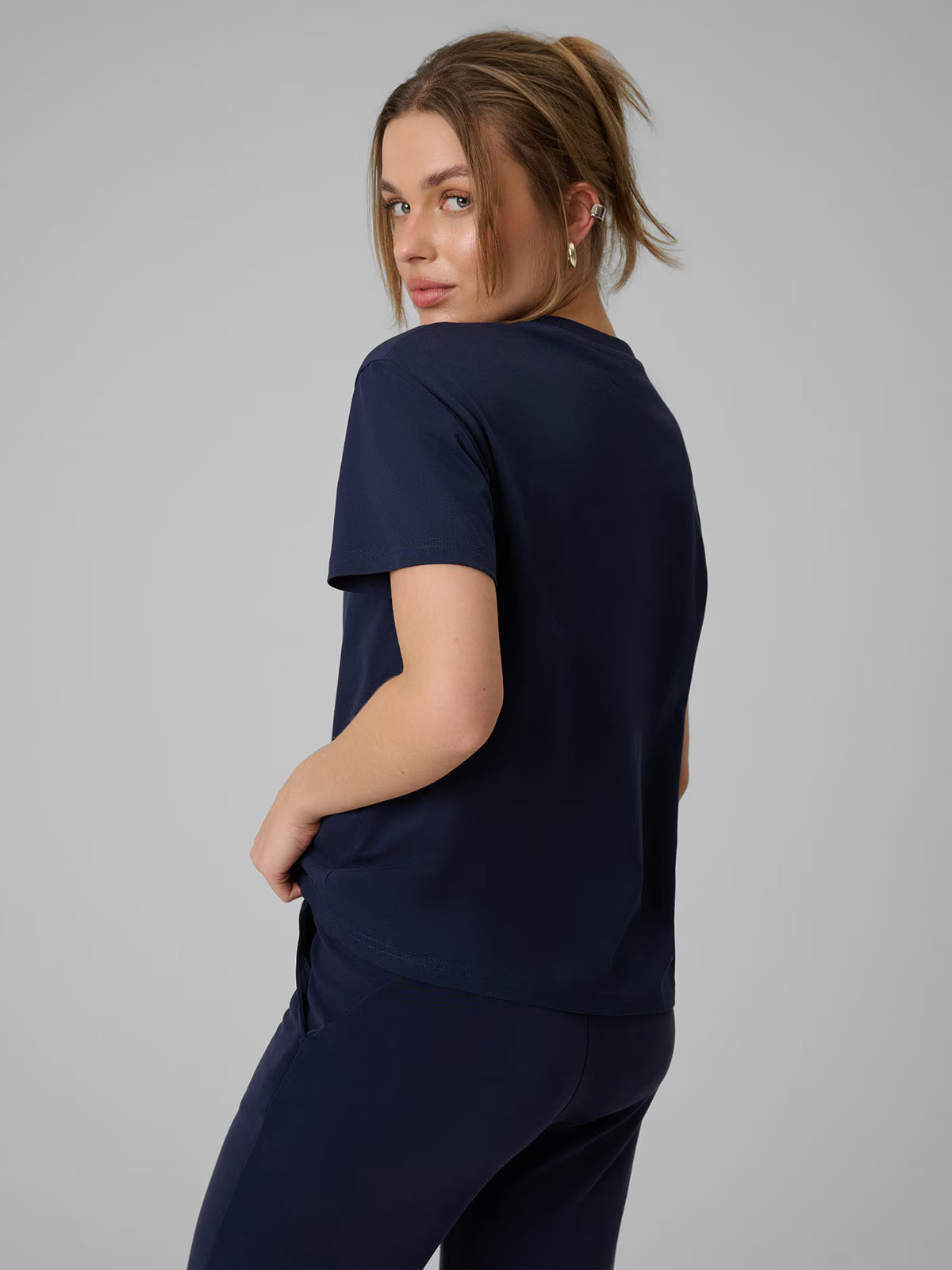 T-shirt boxy z nadrukiem damski