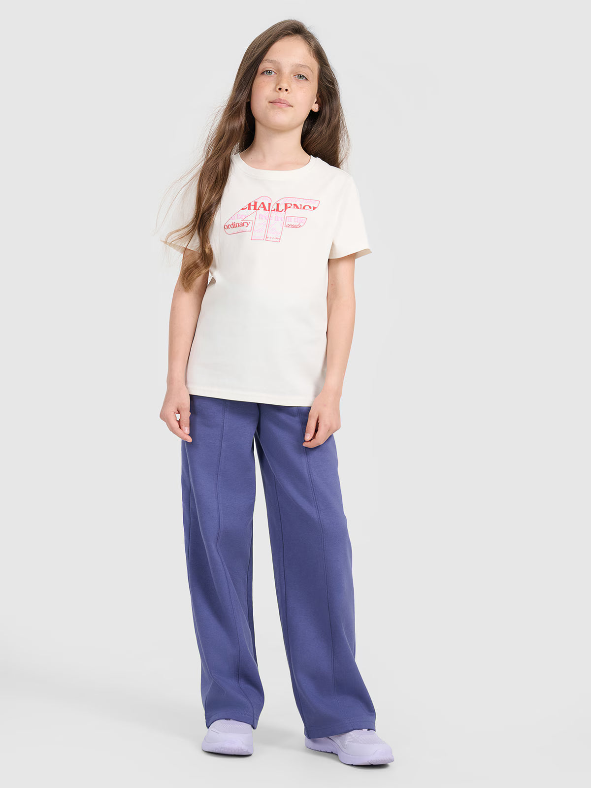 T-shirt regular z nadrukiem dziewczęcy