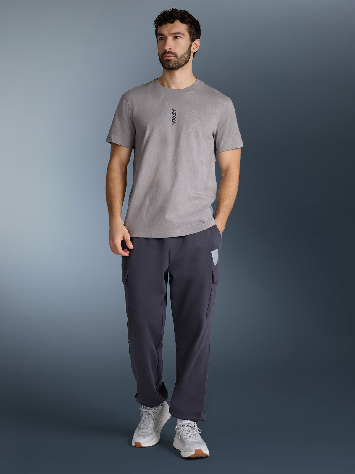 T-shirt regular z nadrukiem męski