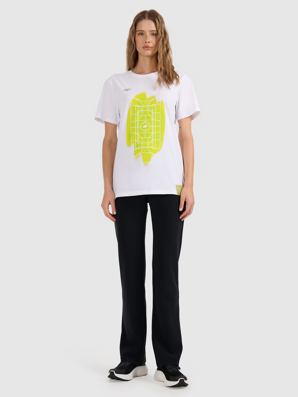 T-shirt regular z nadrukiem uniseks Fundacja 4FPomaga