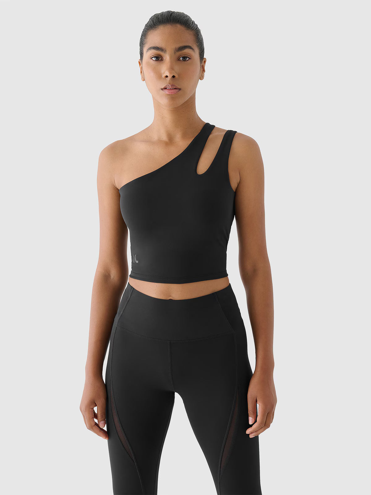 Crop top treningowy na jedno ramię 4F x Anna Lewandowska