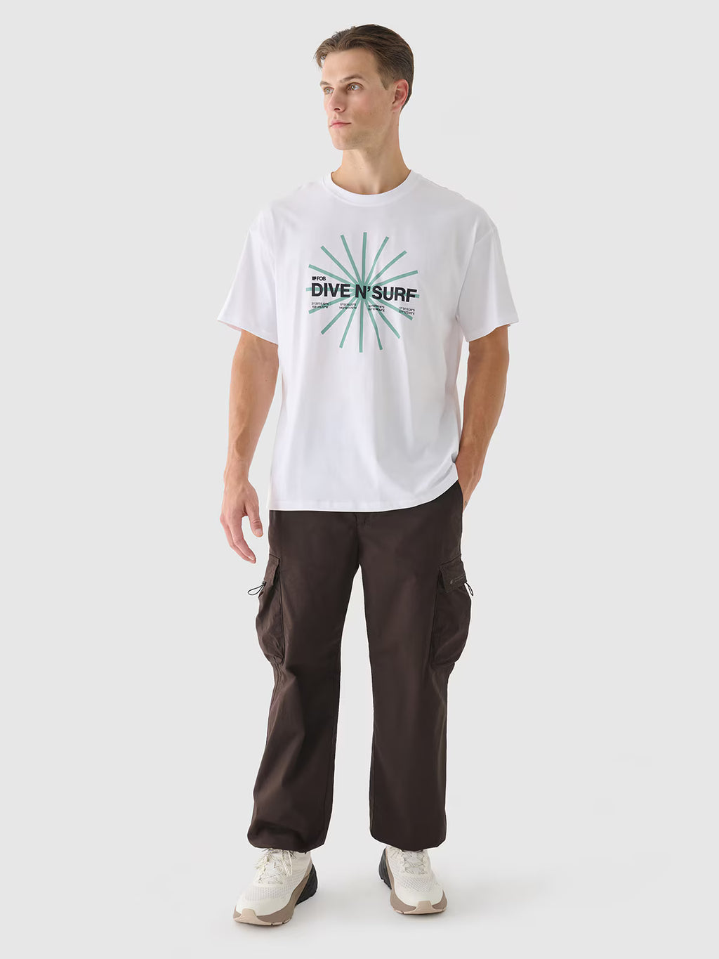 T-shirt regular z nadrukiem męski