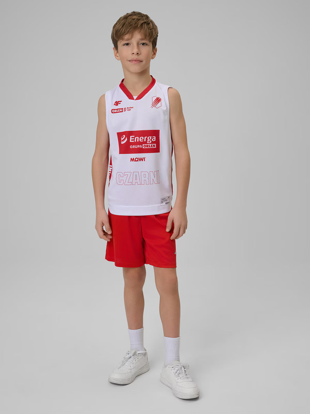 Koszulka meczowa replika domowa z sezonu 2025/26 dziecięca 4F x Czarni Słupsk