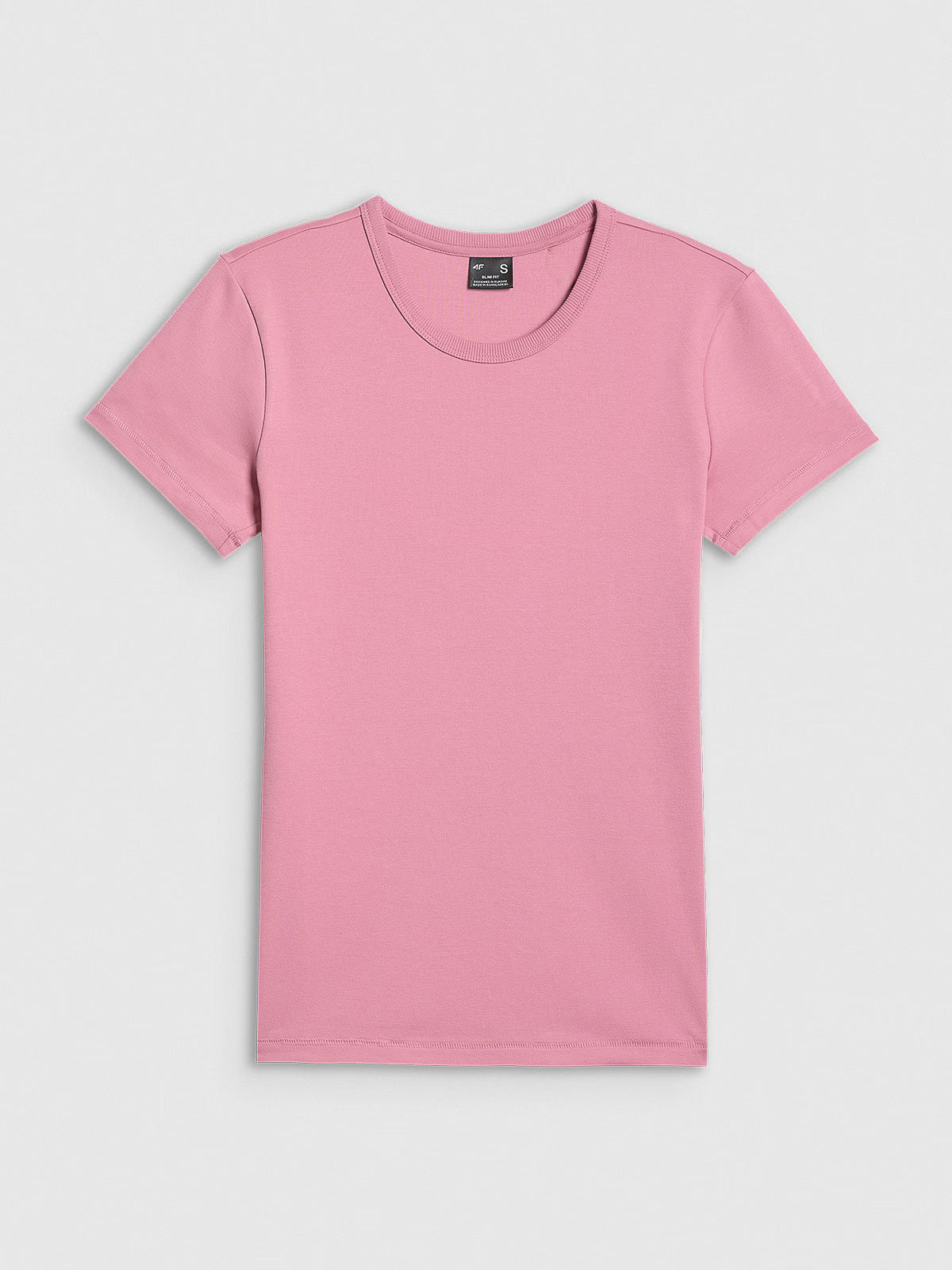 T-shirt slim gładki damski