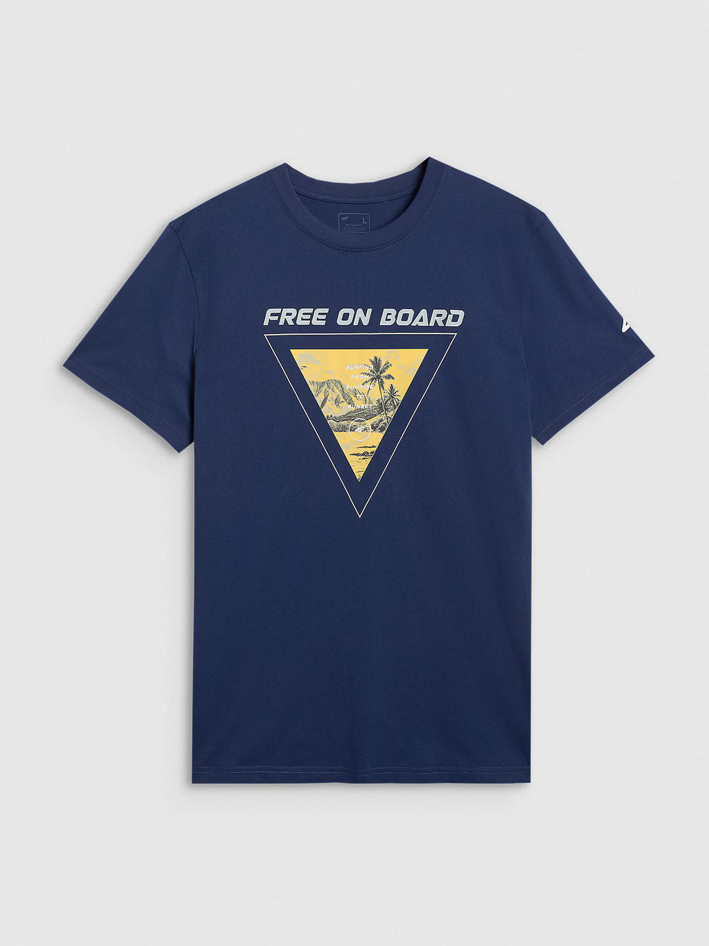 T-shirt regular z nadrukiem męski