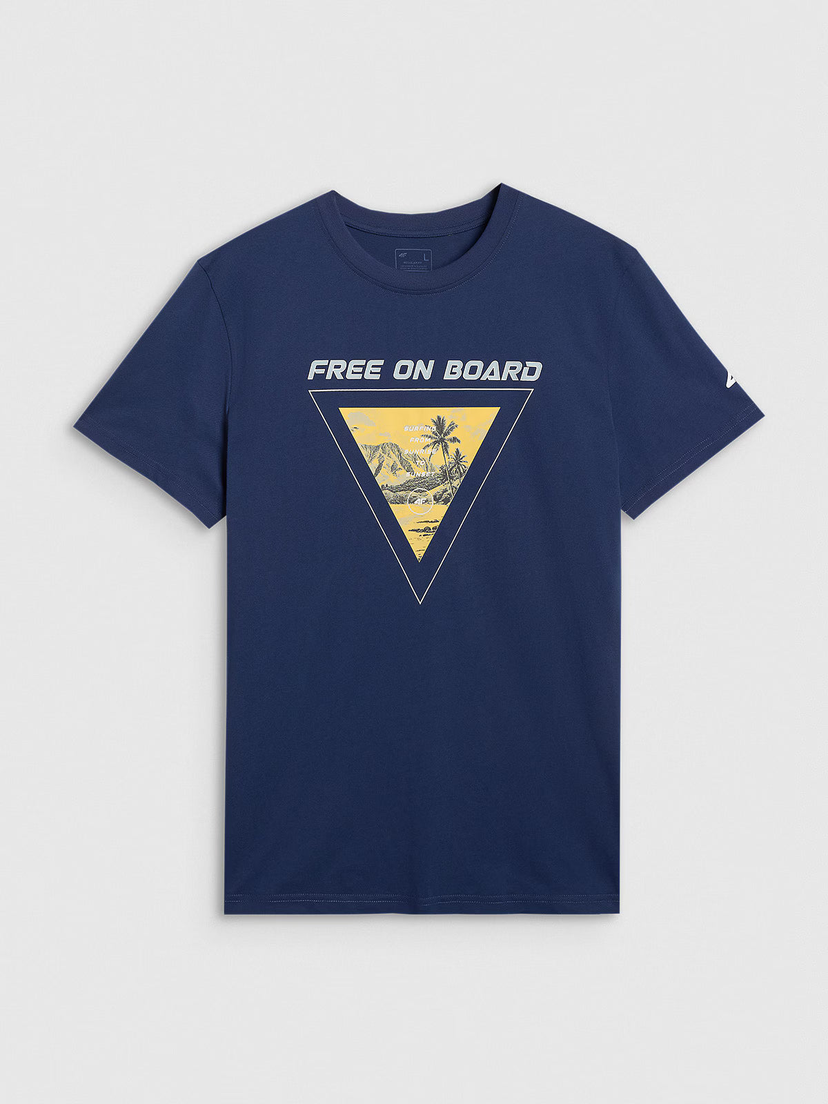 T-shirt regular z nadrukiem męski