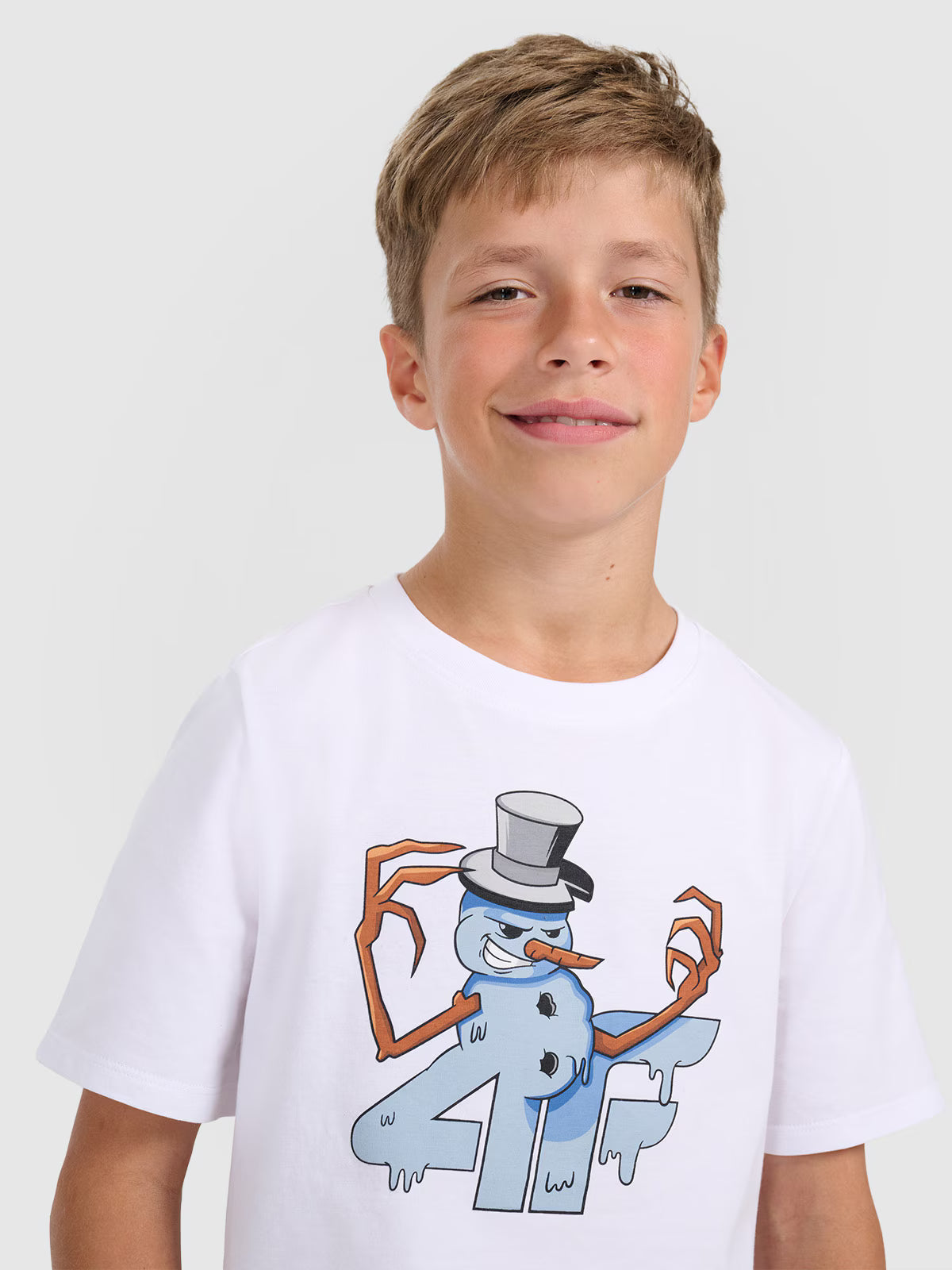 T-shirt regular z nadrukiem świątecznym chłopięcy