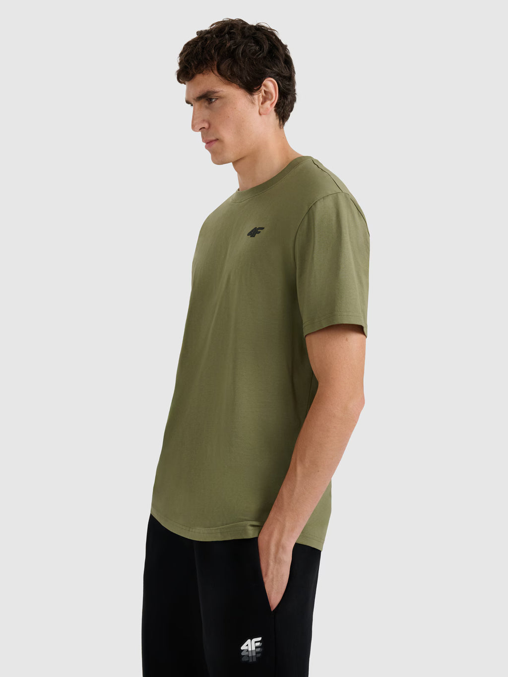 T-shirt regular gładki męski