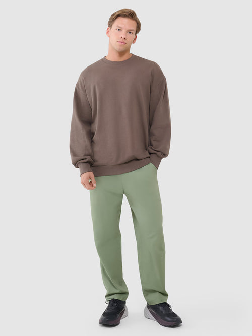 Bluza dresowa oversize nierozpinana bez kaptura męska
