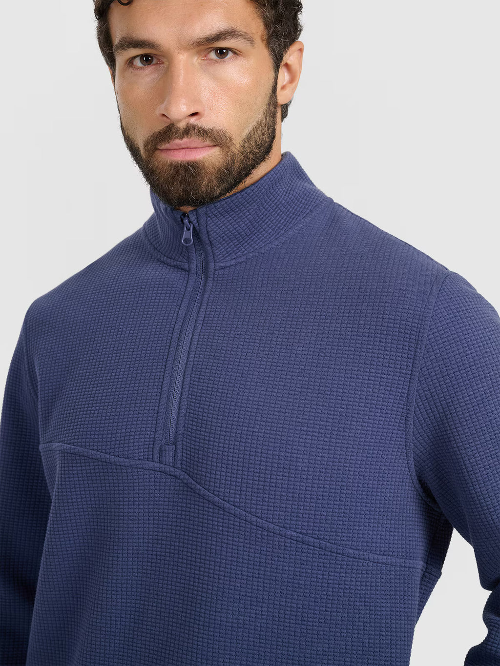 Bluza dresowa z dzianiny waflowej męska