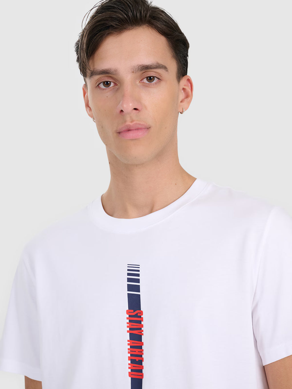 T-shirt regular z nadrukiem męski