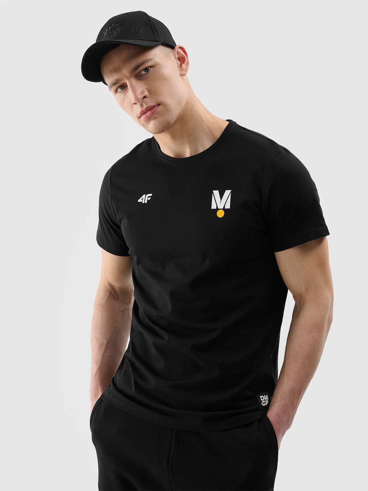 T-shirt regular z nadrukiem uniseks 4F x Drift Masters