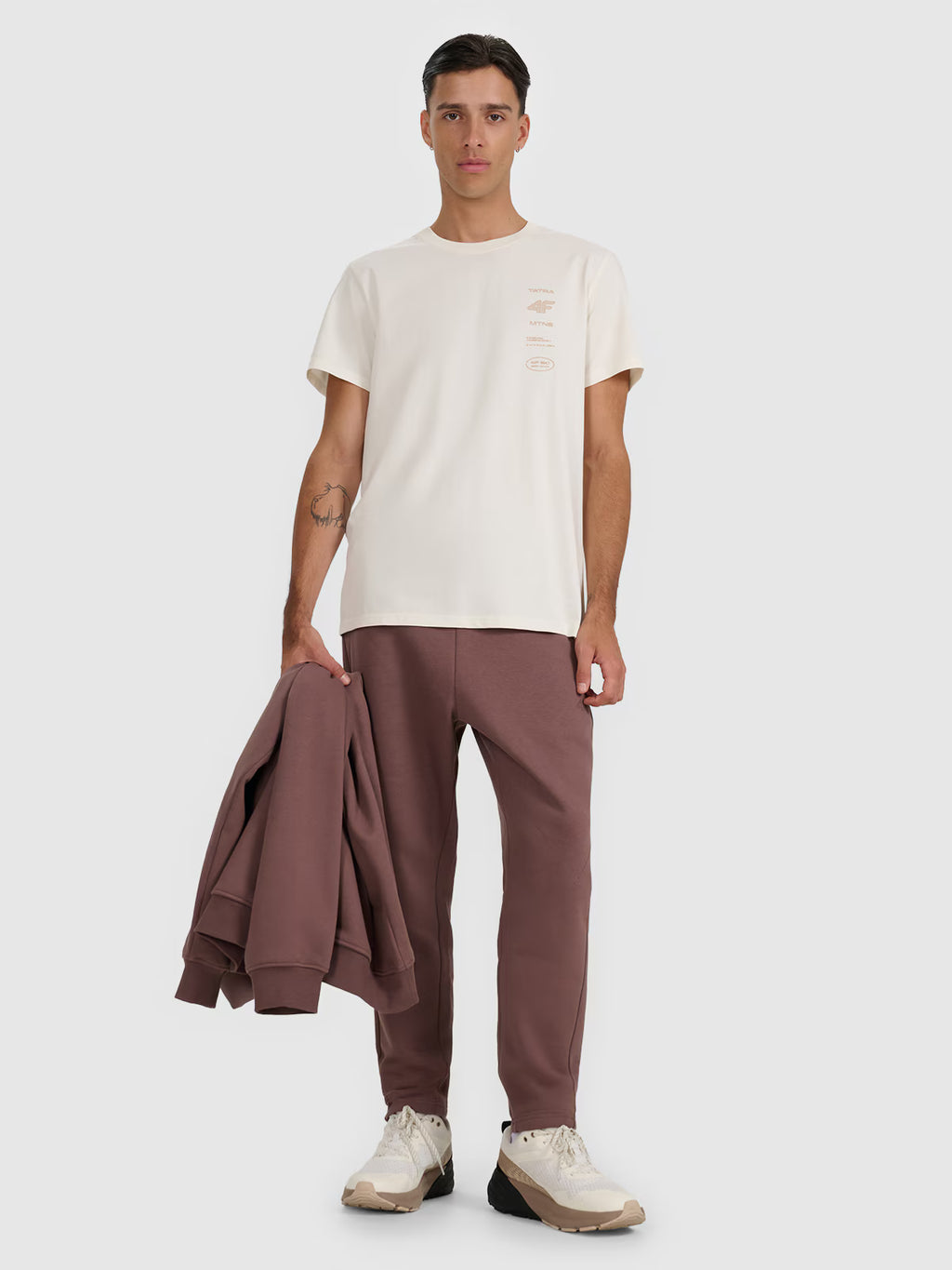 T-shirt regular z nadrukiem męski