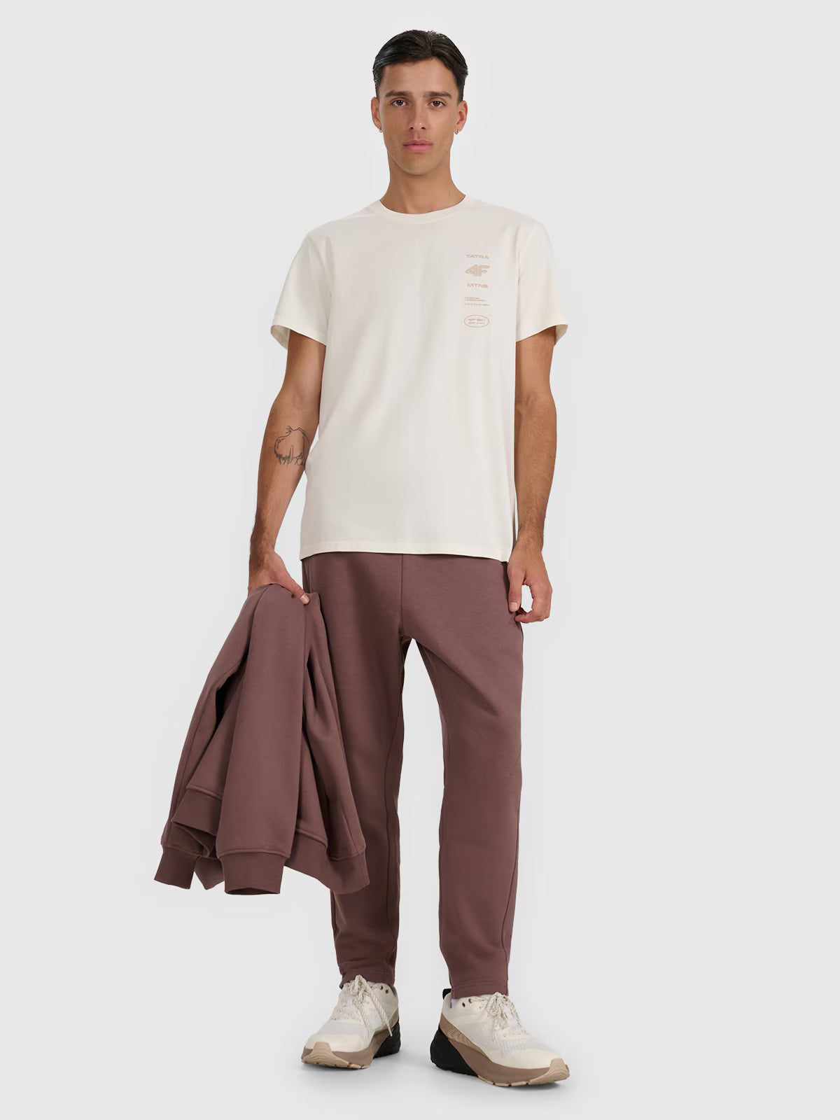 T-shirt regular z nadrukiem męski