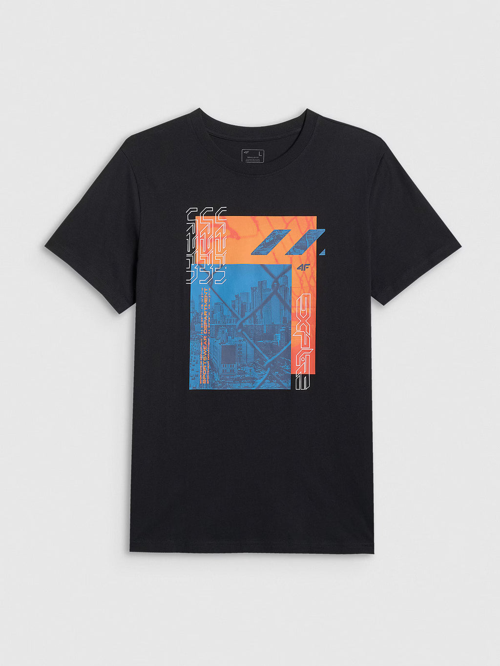 T-shirt regular z nadrukiem męski