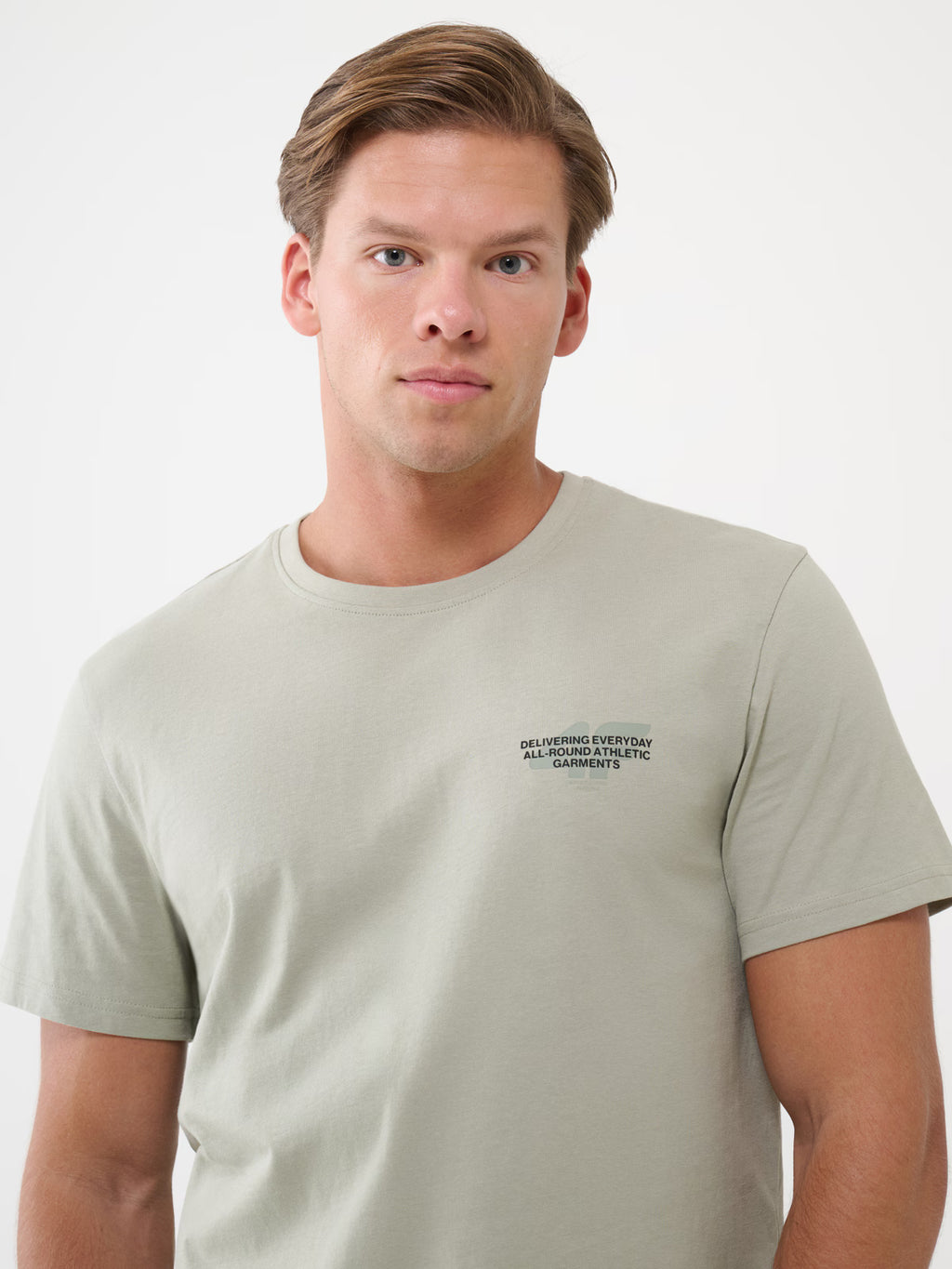 T-shirt regular z nadrukiem męski