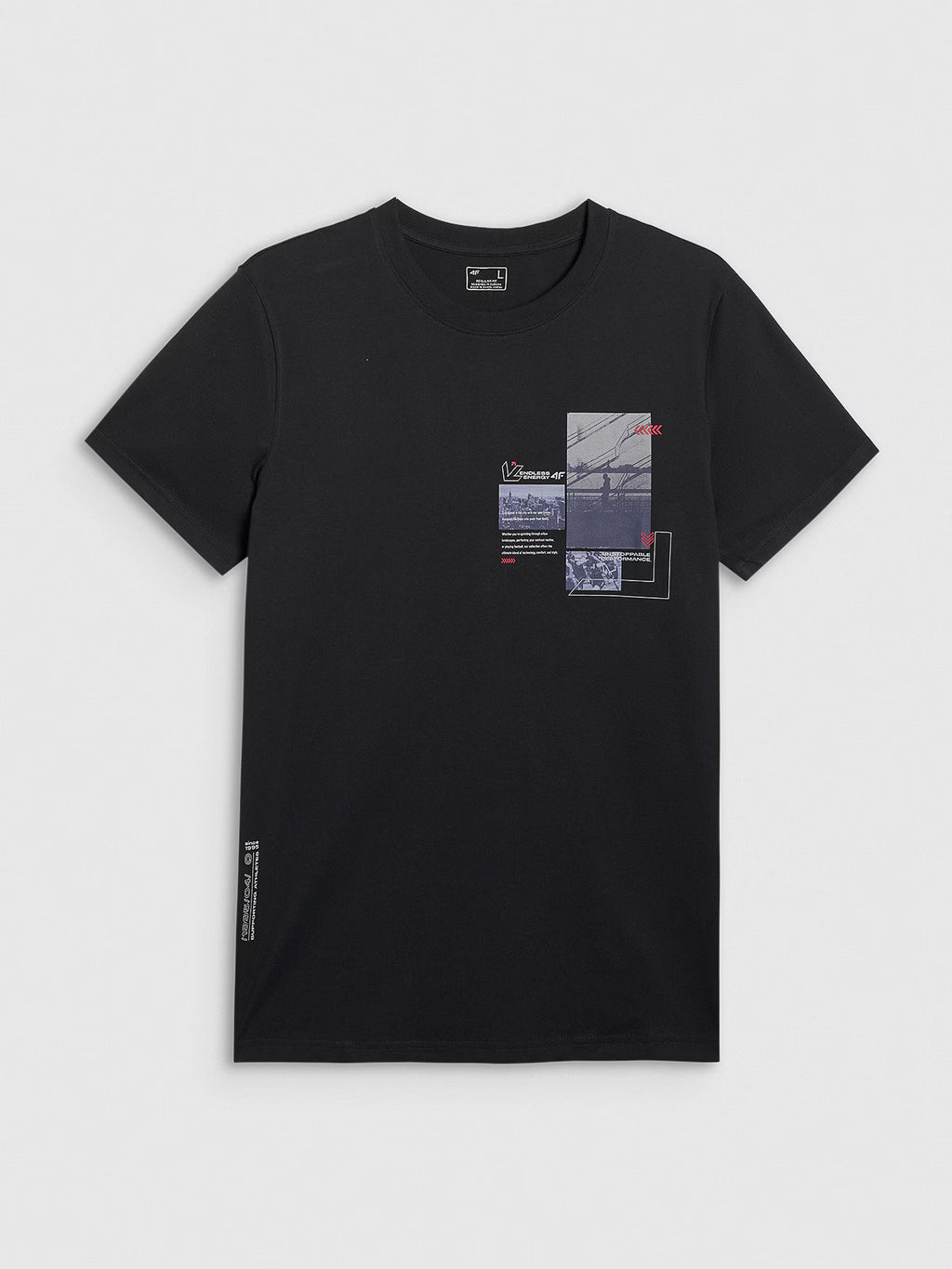 T-shirt regular z nadrukiem męski