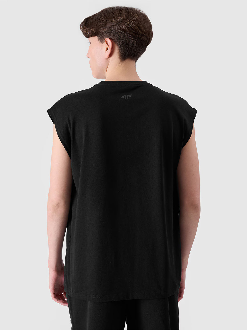 Tank top oversize z nadrukiem męski
