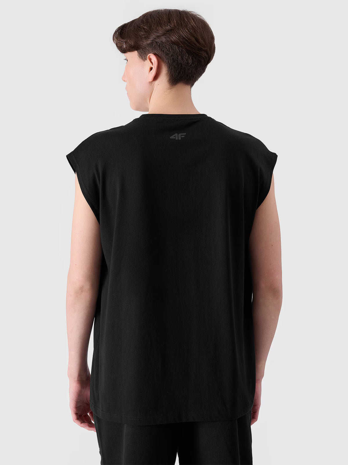Tank top oversize z nadrukiem męski