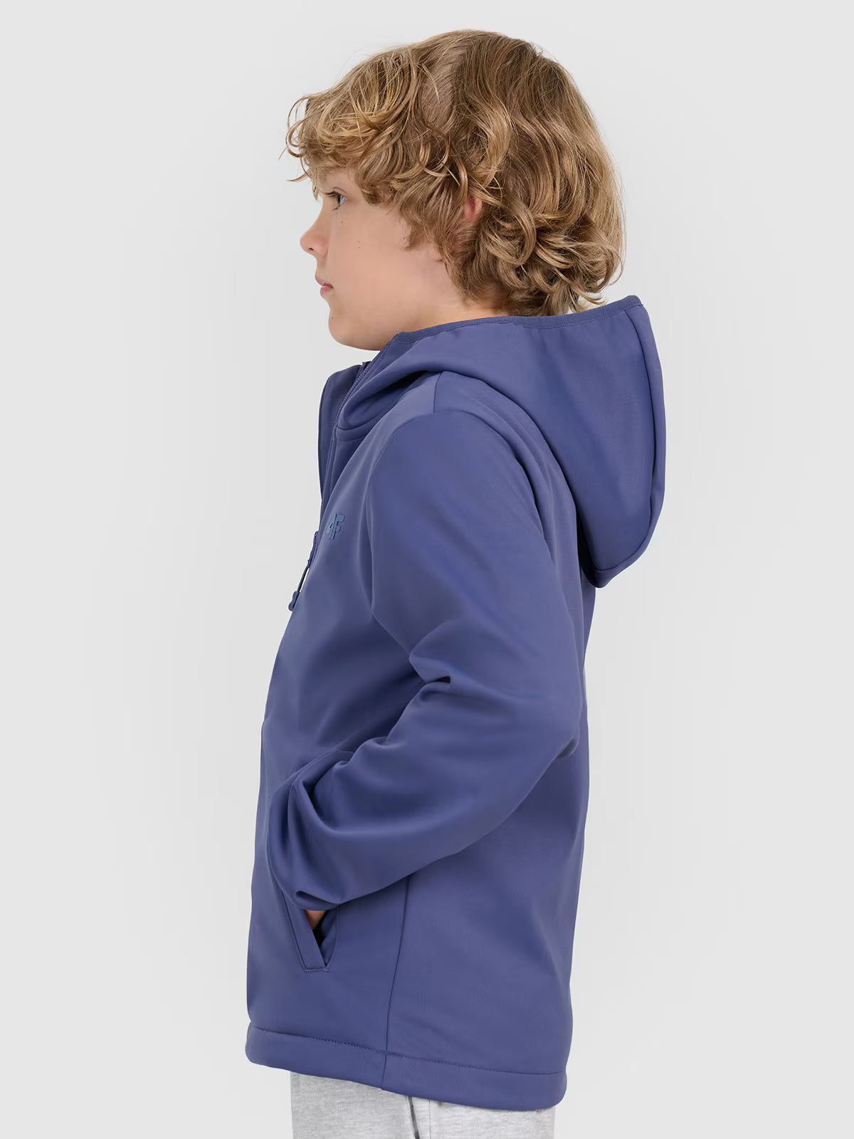 Kurtka softshell wiatroodporna membrana 5000 chłopięca