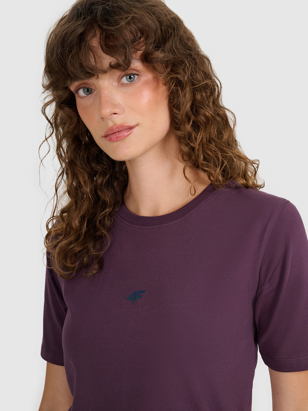 Crop-top slim gładki damski
