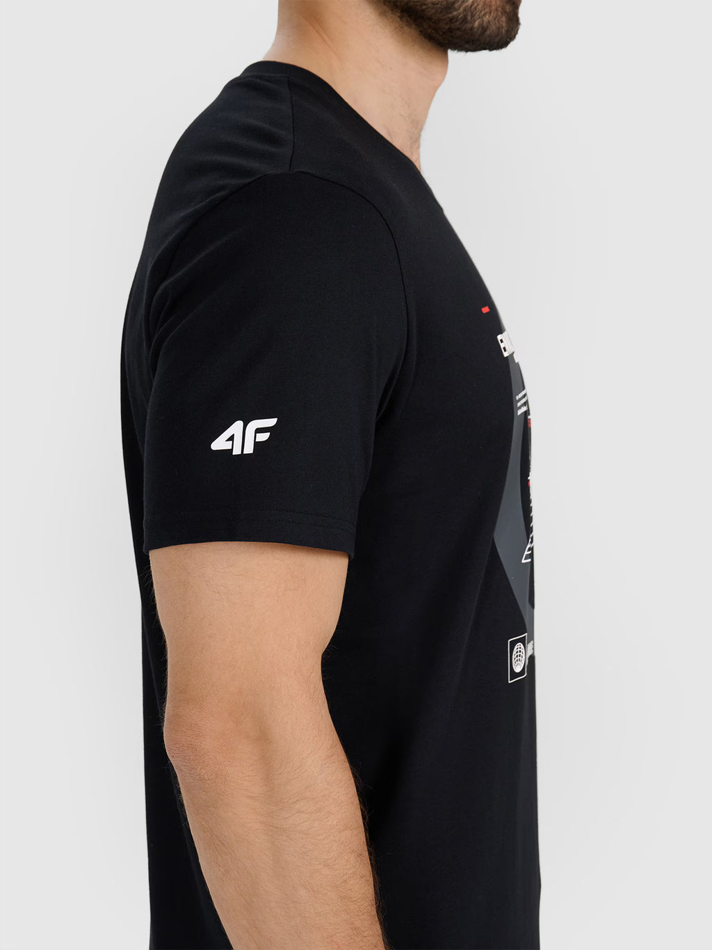 T-shirt regular z nadrukiem męski