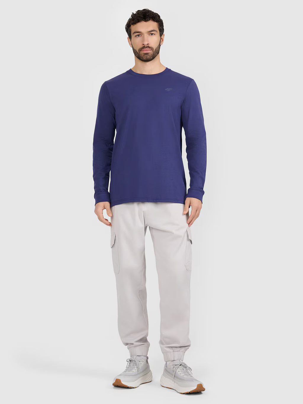 Longsleeve regular gładki męski