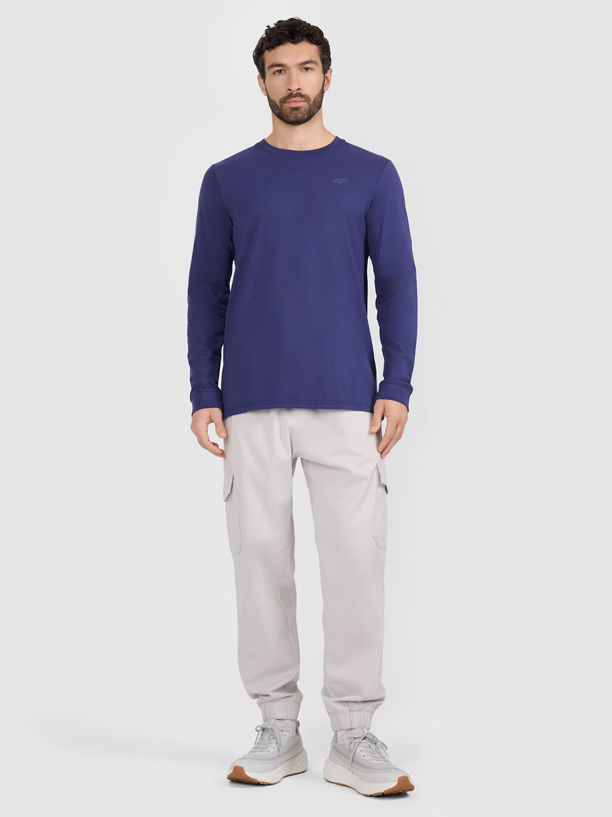 Longsleeve regular gładki męski