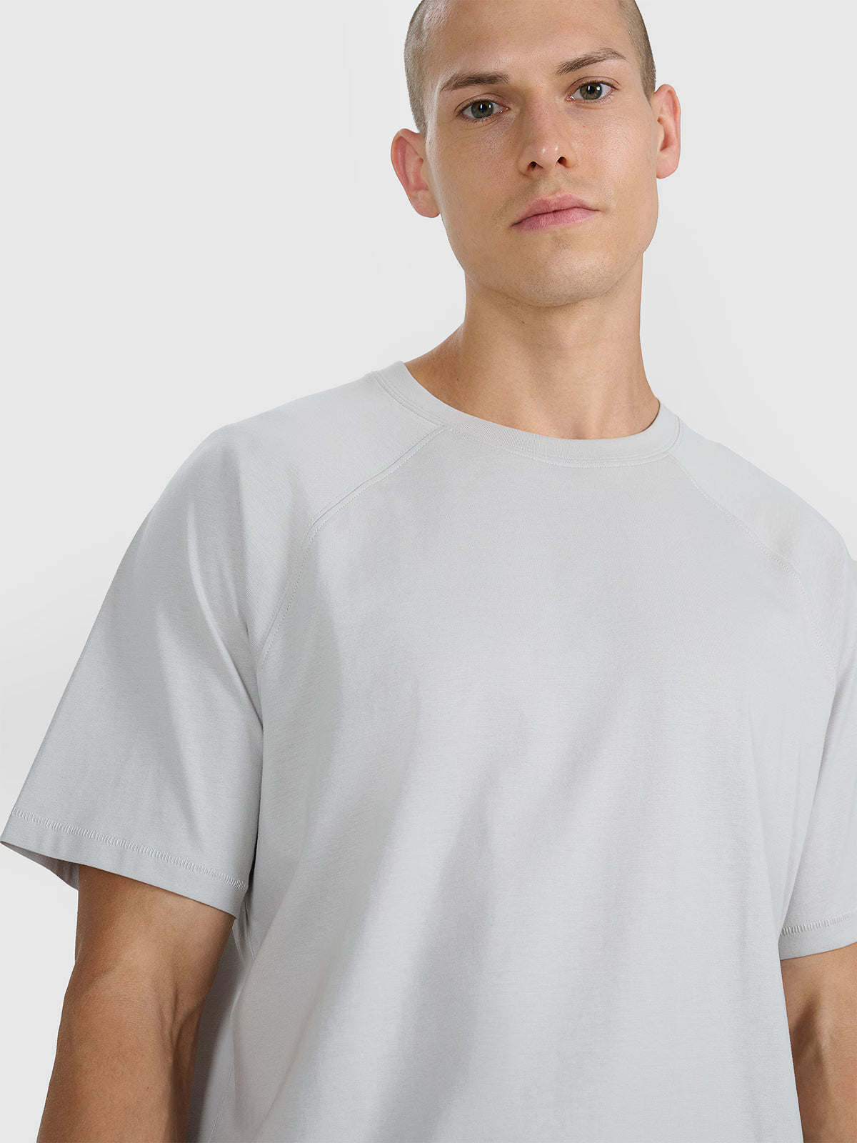 T-shirt oversize gładki męski