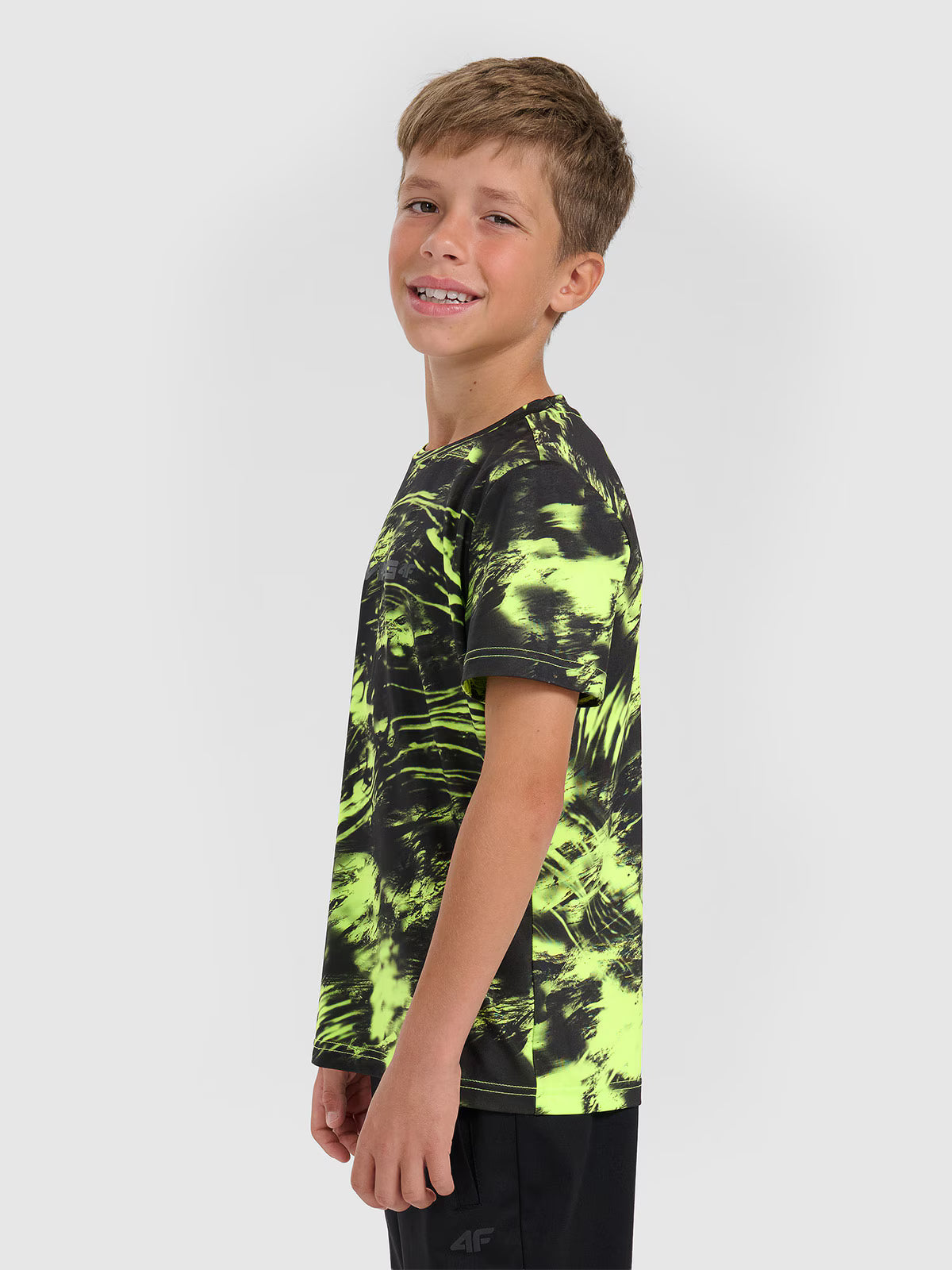 T-shirt sportowy szybkoschnący chłopięcy