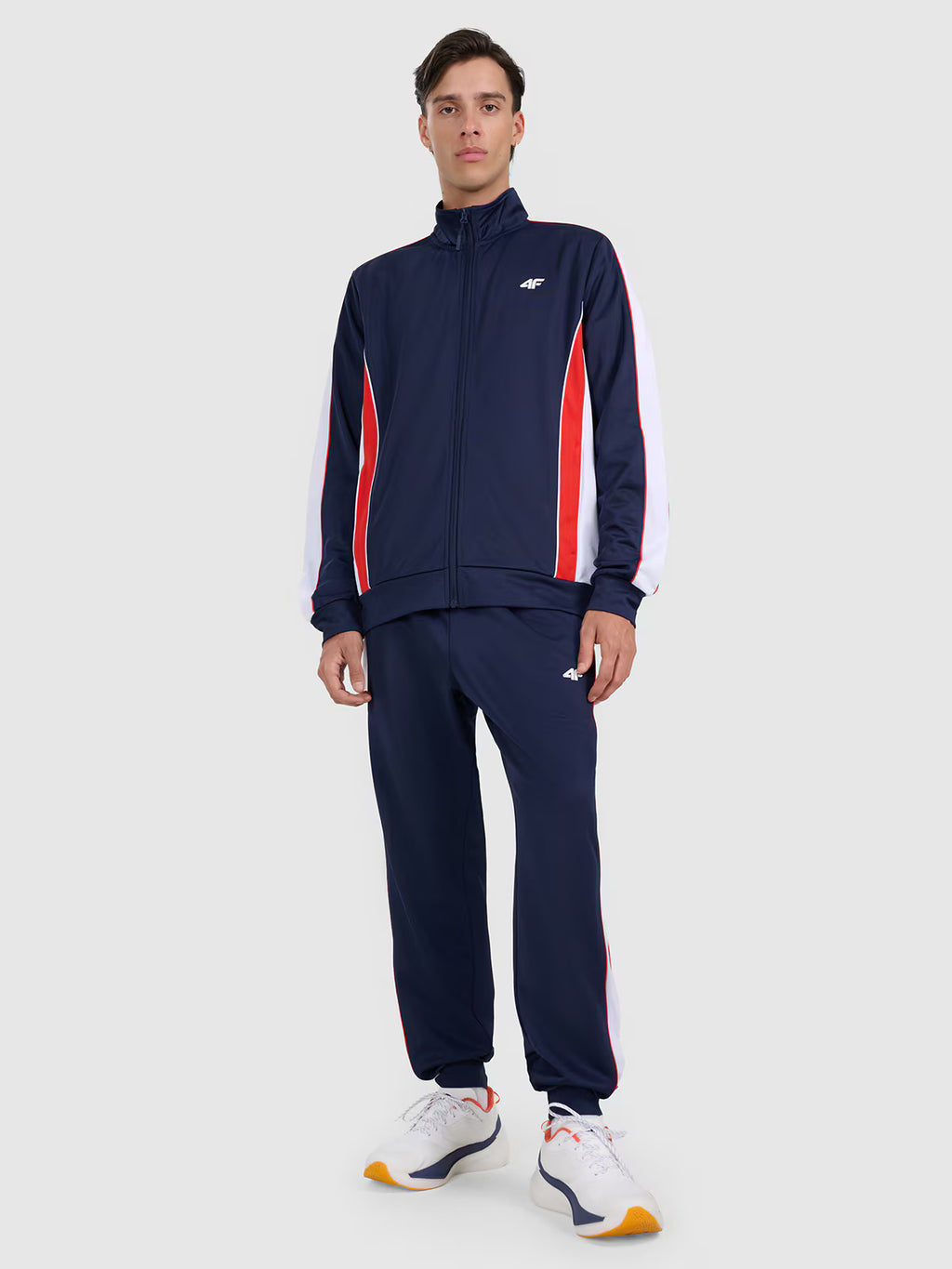 Bluza dresowa rozpinana bez kaptura męska