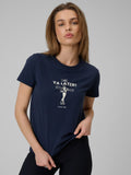 T-shirt regular z nadrukiem damski