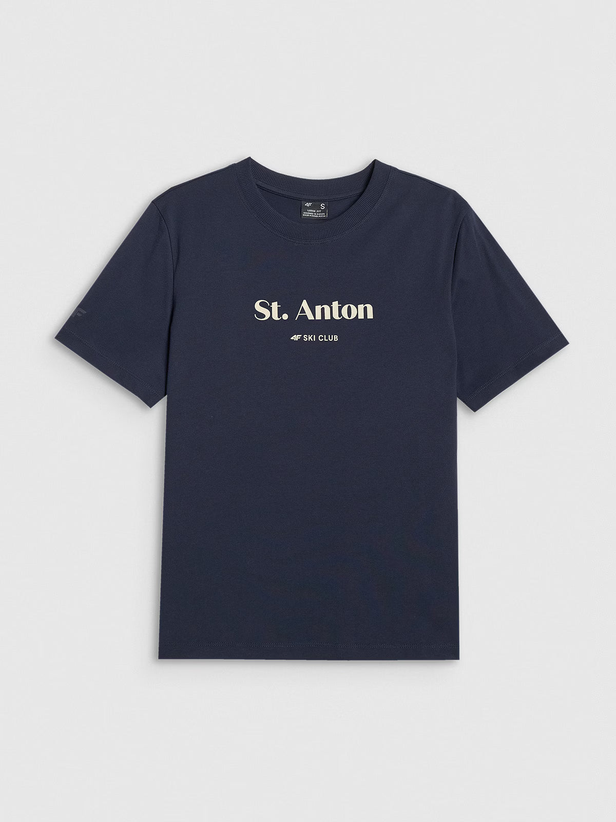 T-shirt loose z nadrukiem damski